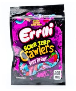 Buy Errlli Sour Terp Crawlers Very Berry Gummies 600mg THC Online