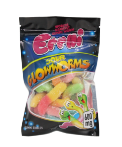 Buy Errlli Sour Glow Worm Gummies 600mg THC Online