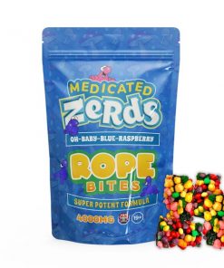 Buy Medicated Zerds Rope 4000MG Mushroom – Blue Raspberry Online